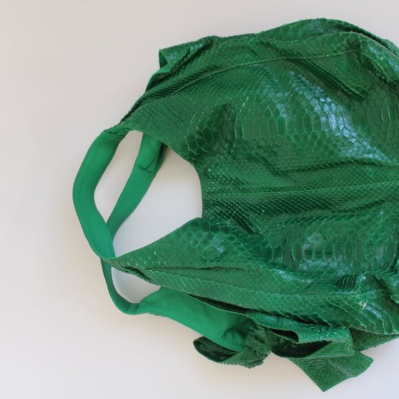 Valentino Green Python Leather Nuage Hobo Bag - Picture 4 of 7